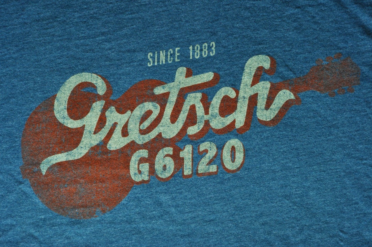 Gretsch G6120 Deep Teal Short Sleeve Tee Shirt X-Large