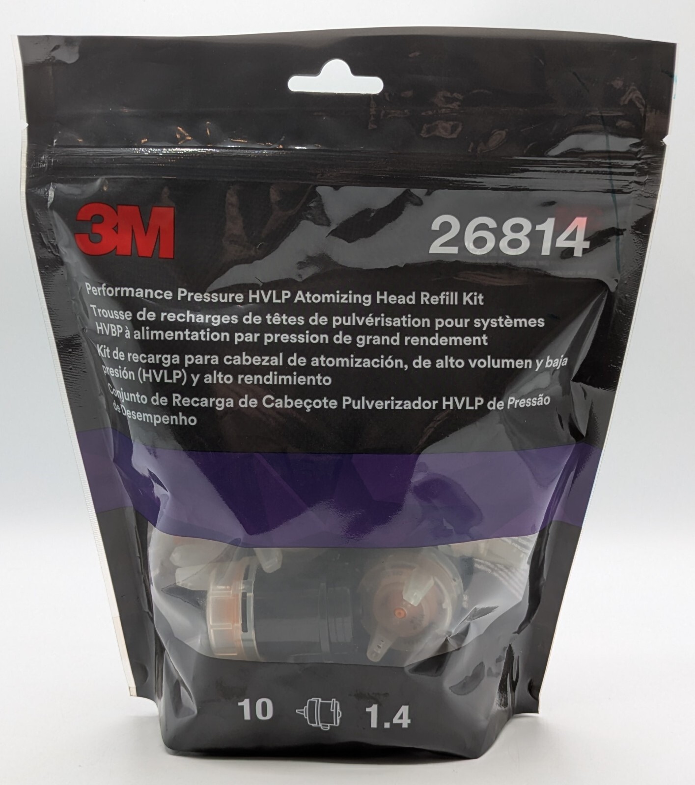 3M Performance Pressure HVLP Atomizing Head Refill Kit 10 Pack 26814