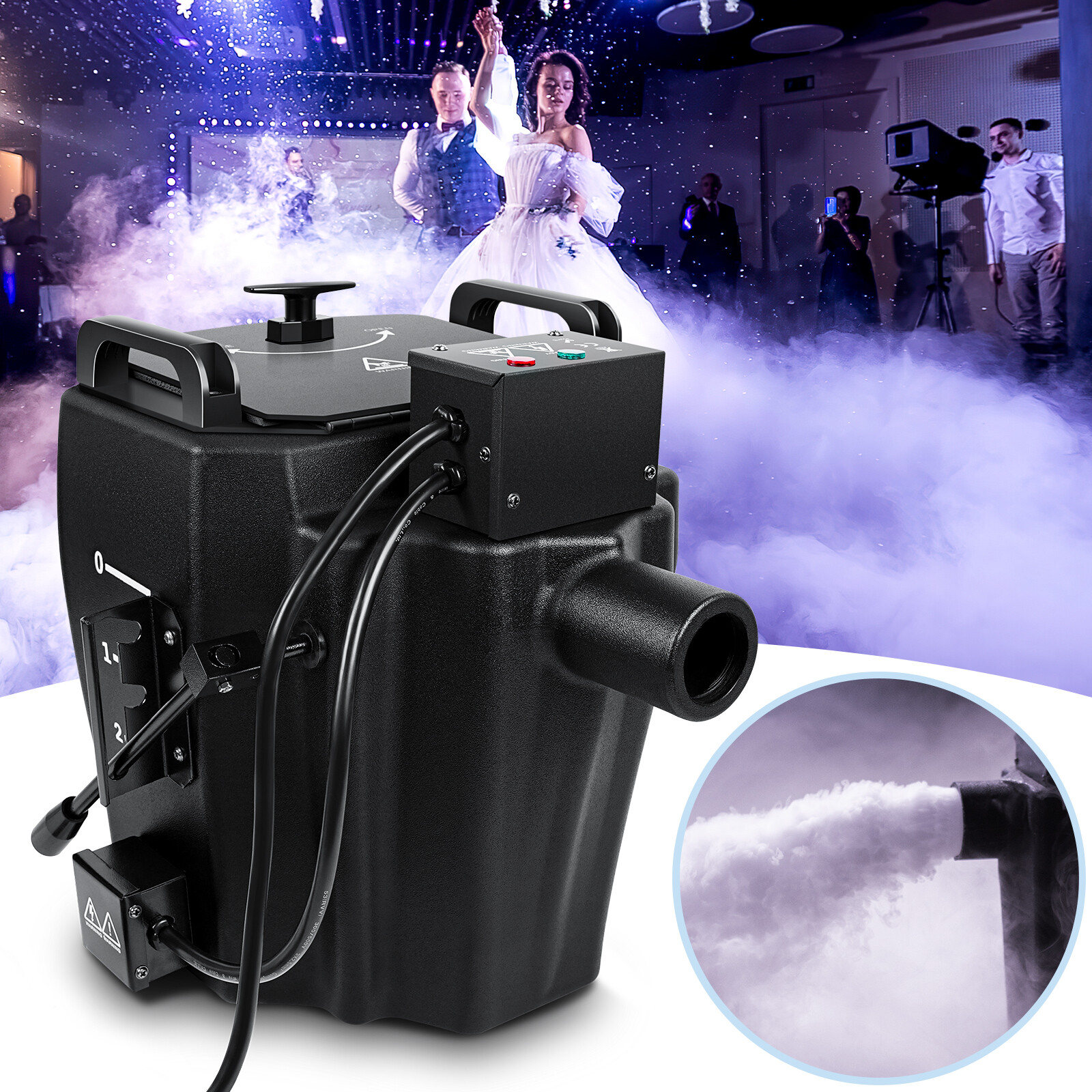 3500W Low Lying Smoke Fog Machine Stage DJ Dry Ice Fog Machine Effect Wedding