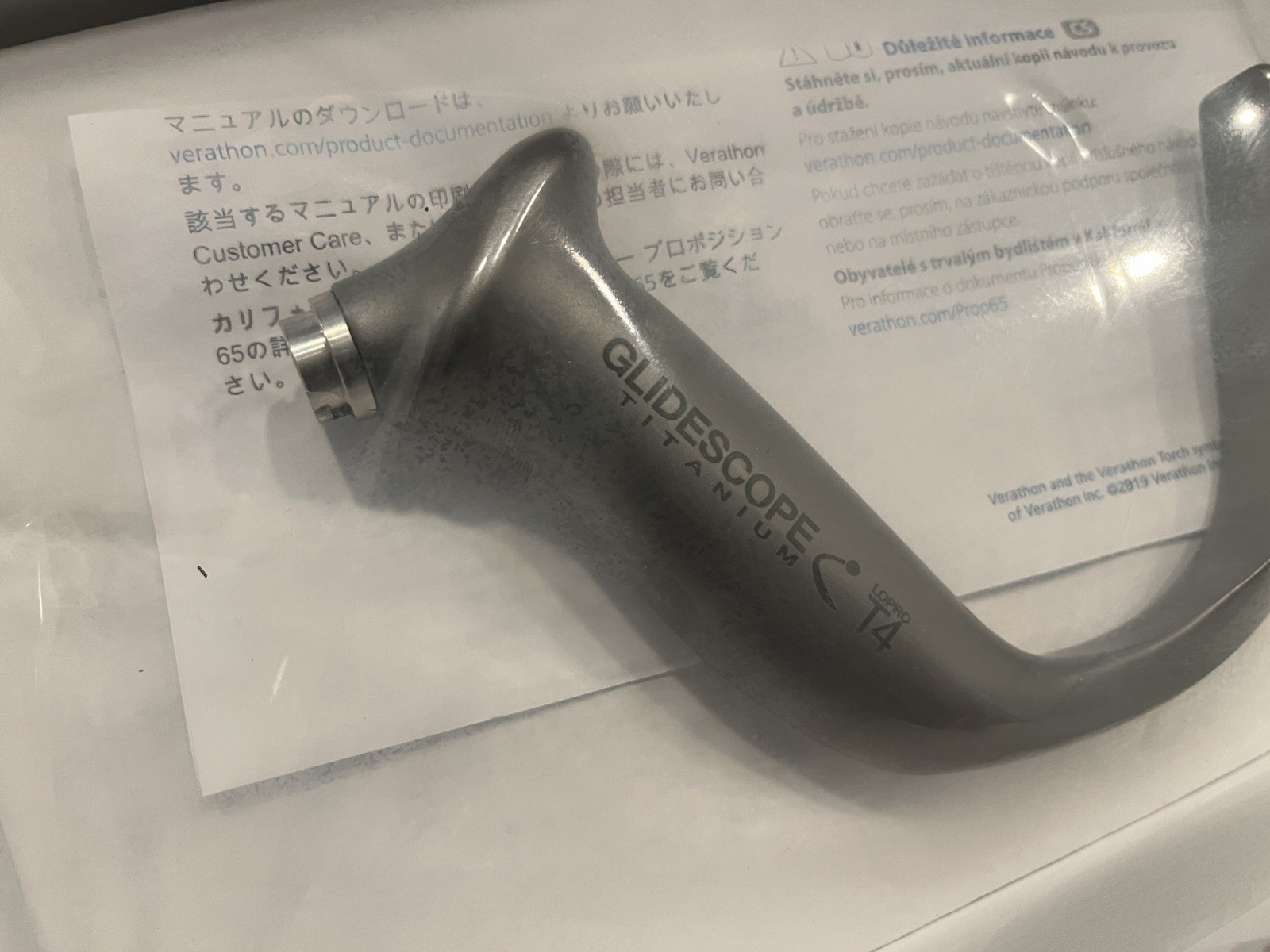 Glidescope Titanium T3 and T4 Lopro Blades-new In Sealed Box Free Shipping