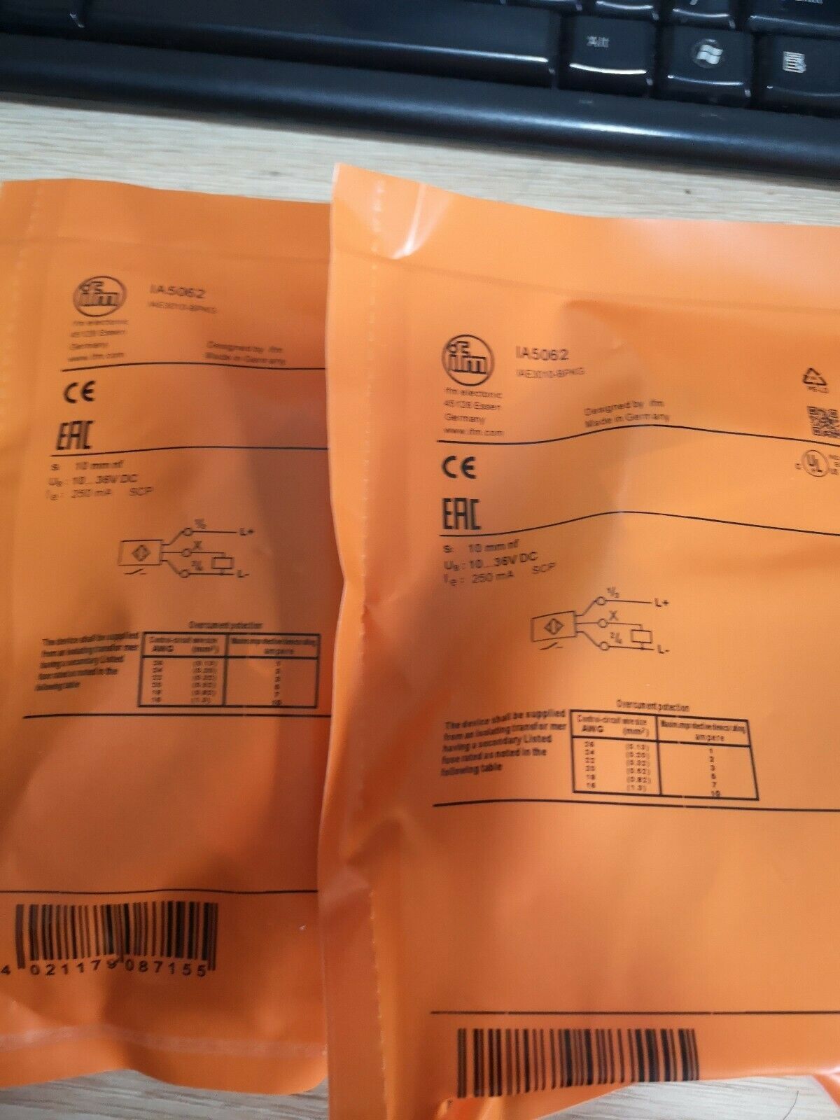 IA5062 1PC New IFM inductive sensor