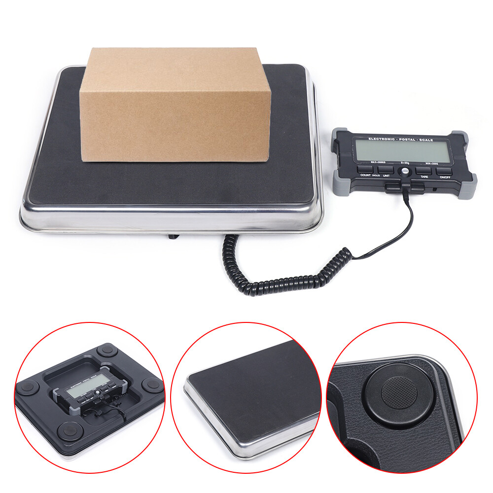 Mail Parcel Scale Stainless Steel Scale Lcd Display Parcel Weighing Scales 200Kg