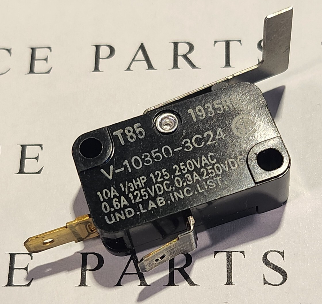 OMRON  MICRO SWITCH V-10350-3C24 NORMALLY OPEN  10A 125/250VAC W/ LEVER  TESTED