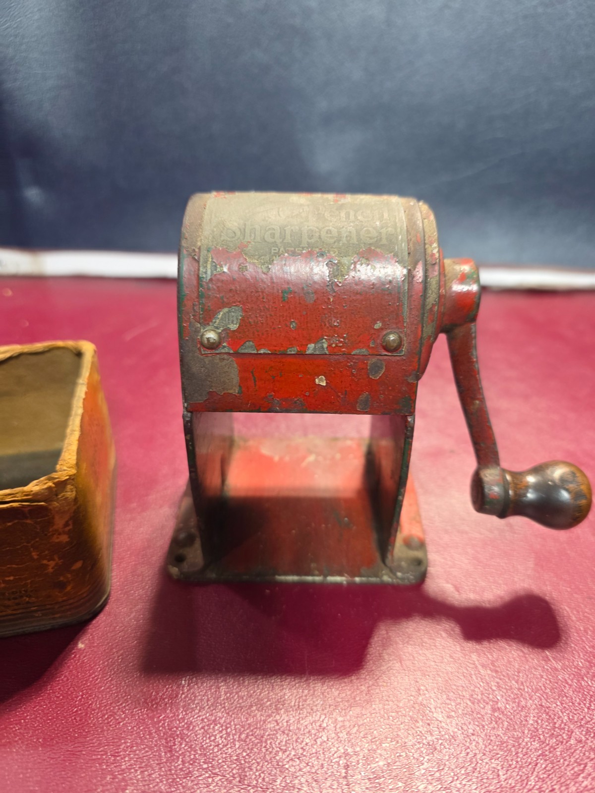 Antique 1920s "Wizard" Pencil Sharpener, Automatic Pencil Sharpening Co, Chicago