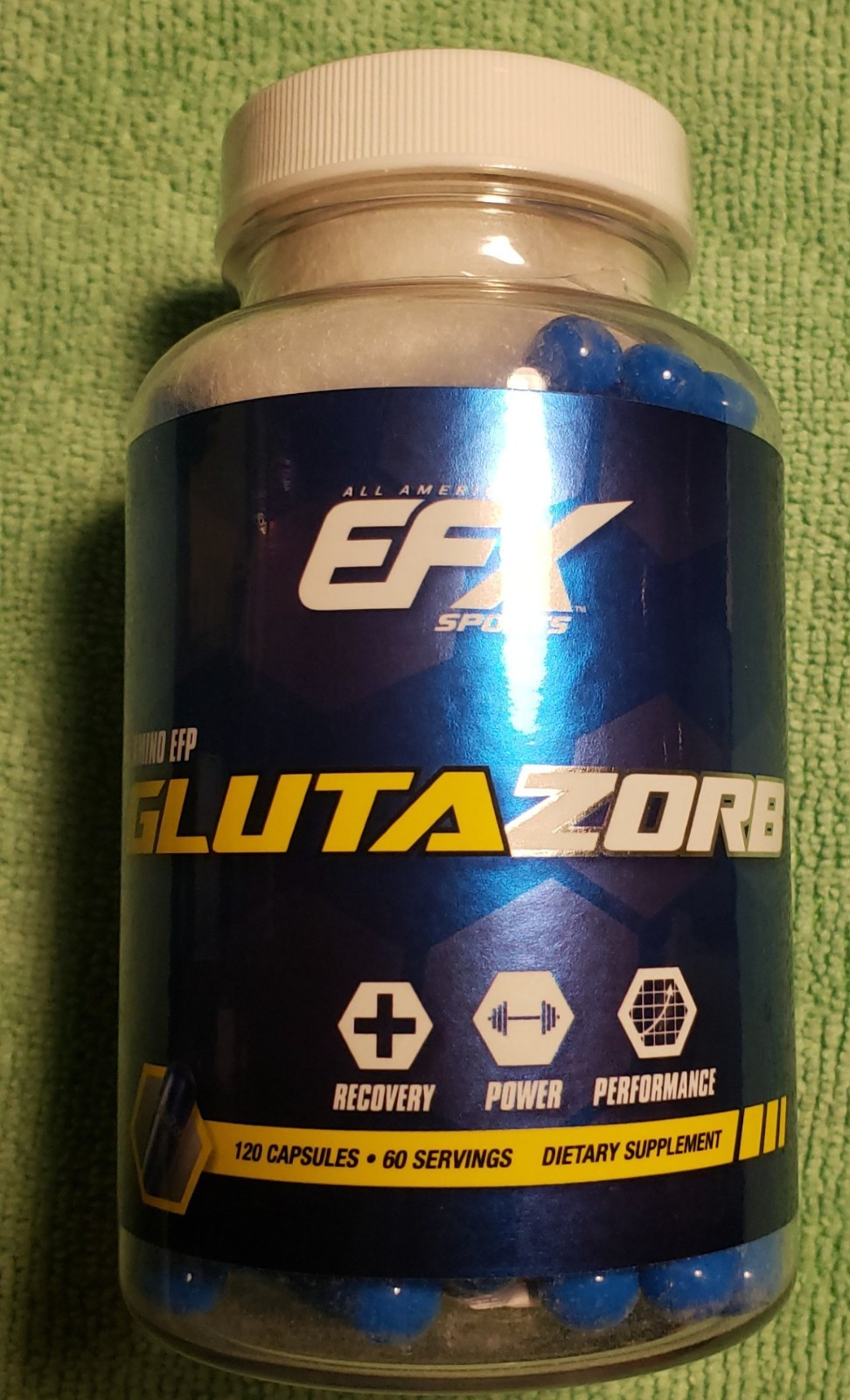 EFX Sports - GLUTAZORB Amino EFP - 120 Capsules / 60 Servings - Exp 6/2027