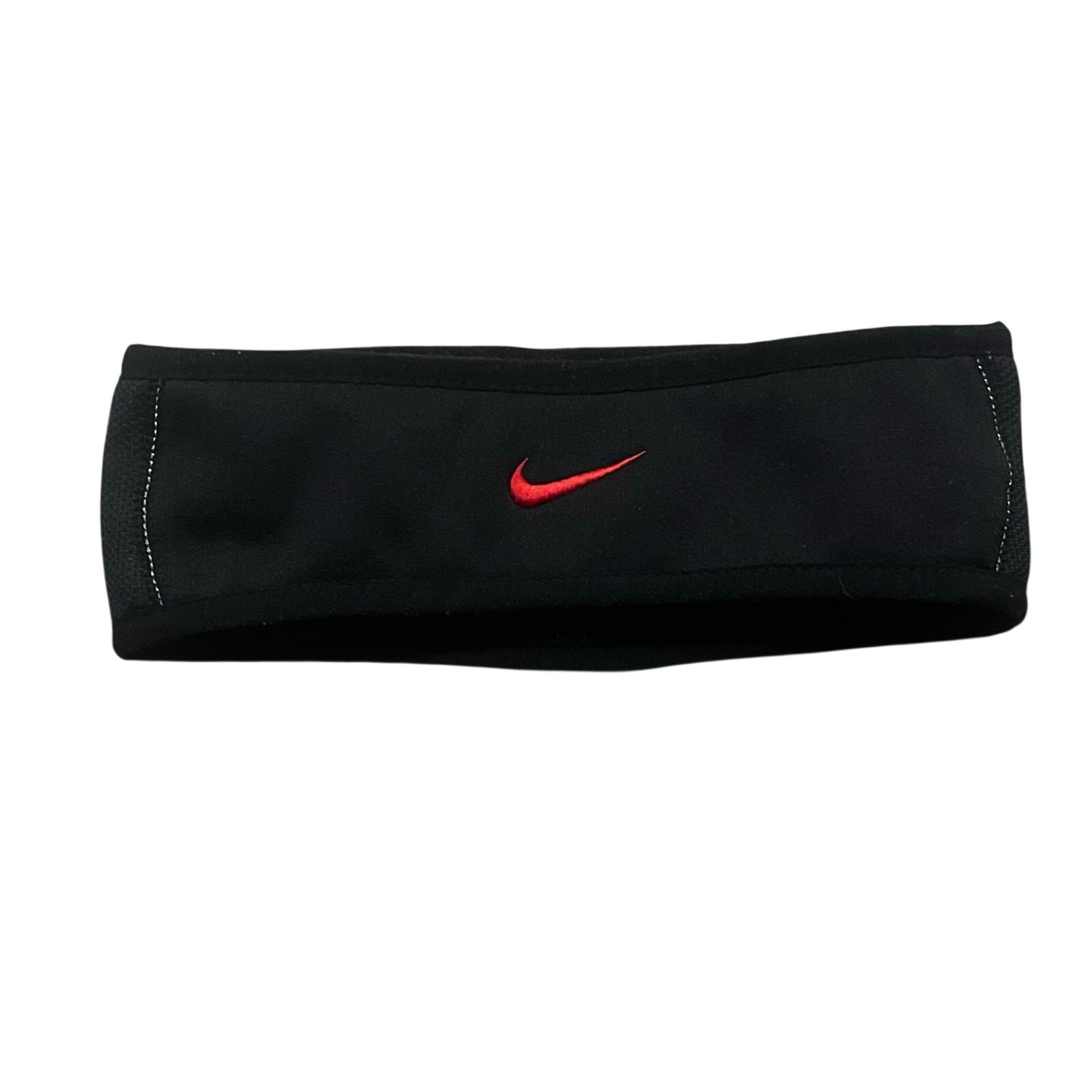 Nike Therma-FIT Warmth Reversible Headband Black White Swoosh Athletic Running