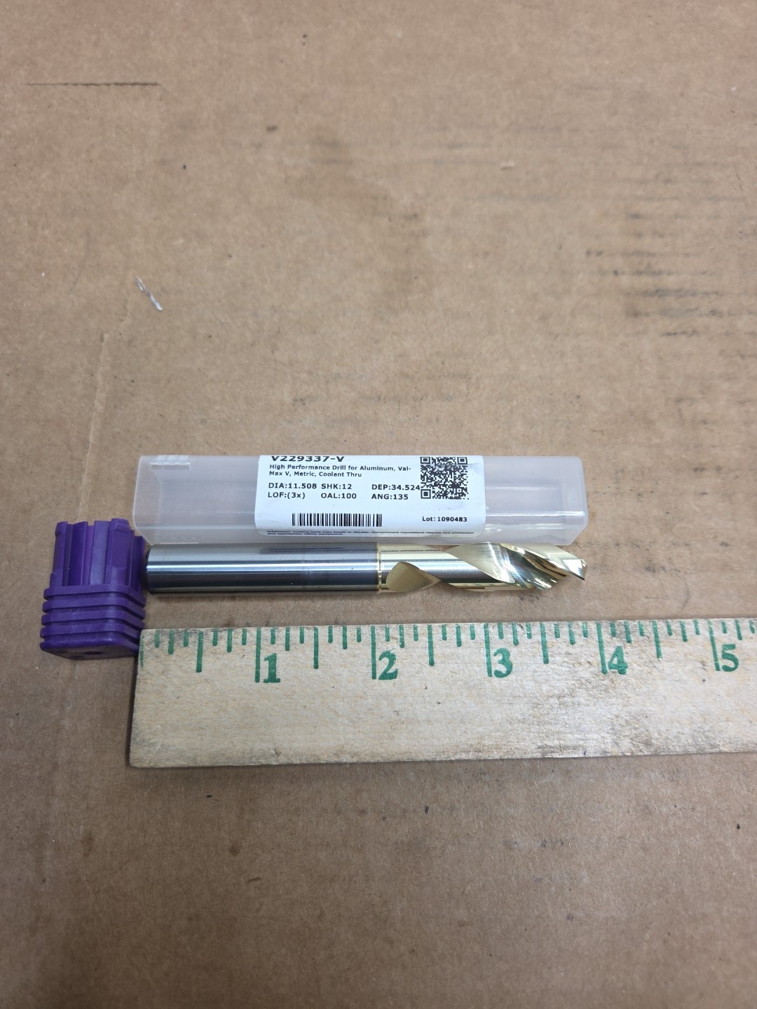 Valor Holemaking V229337-V High Performance Drill Bit For Aluminum 29/64 Coolant