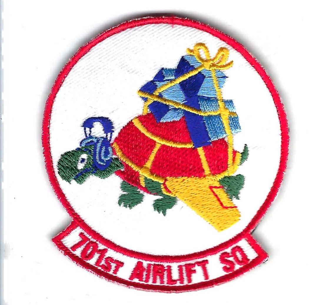PATCH USAF 701 AS AIRLIFT SQ  VS 2 CHARLESTON  AFB   AS-22A