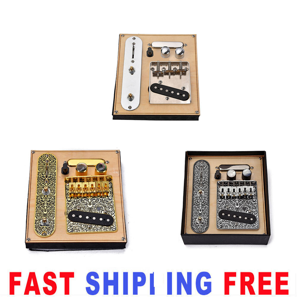 Wax-potted 3/6 Saddle Guitar Bridge Alnico V Pickup for Tele Telecaster