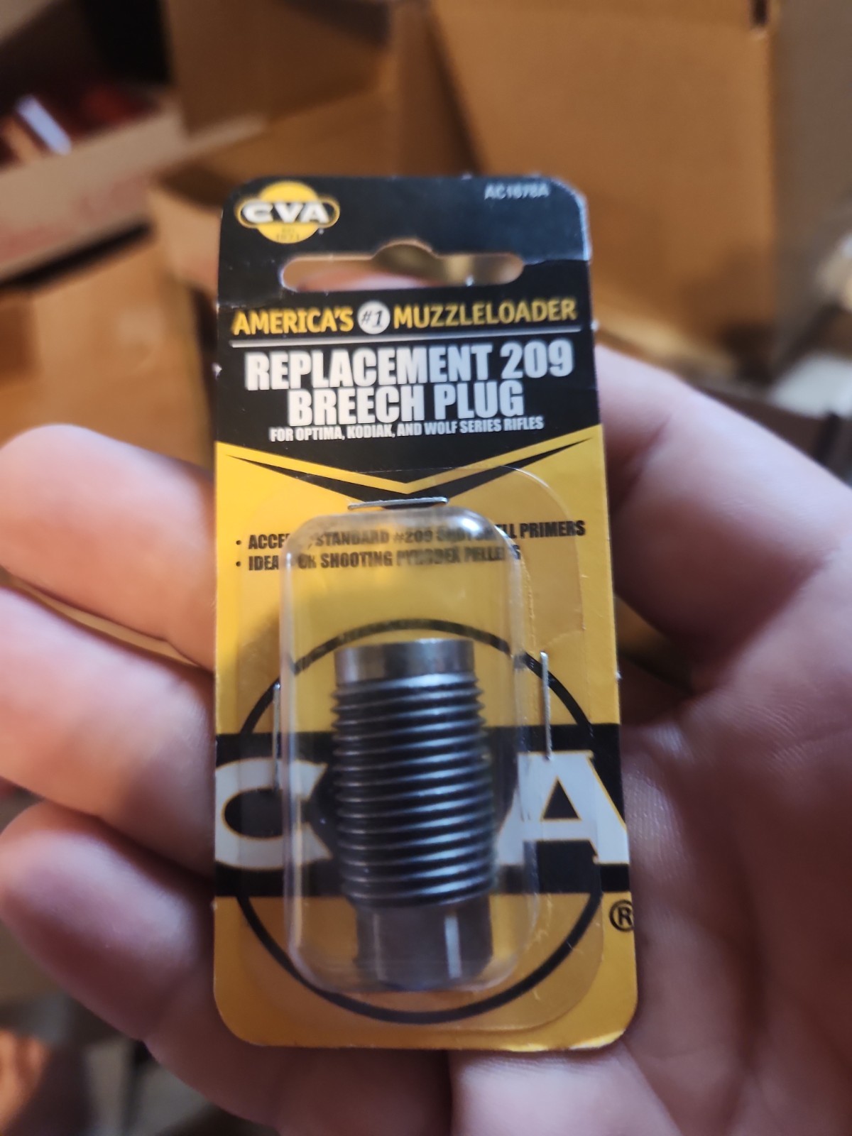 CVA Replacement 209 Breech Plug for Optima Kodiak & Wolf Rifles - AC1678A