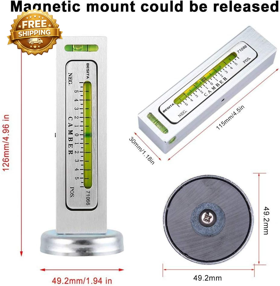 Adjustable Magnetic Gauge Tool Camber Alignment Tool Strut Wheel Alignment Tool