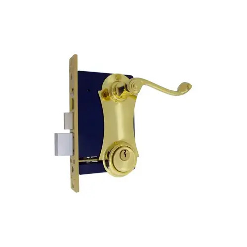 MARKS HARDWARE 9215AC/3LHR-W Entrance Mortise Lockset 2-1/2" Brass Lever