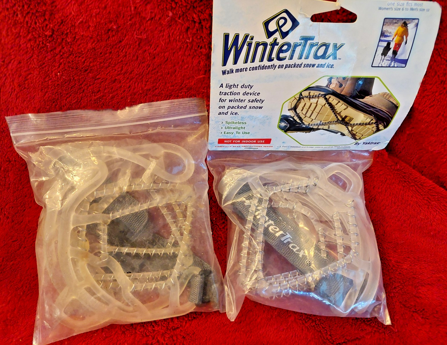 Wintertrax By Yaktrax Light Duty Snow & Ice Traction Device (2 Pairs)