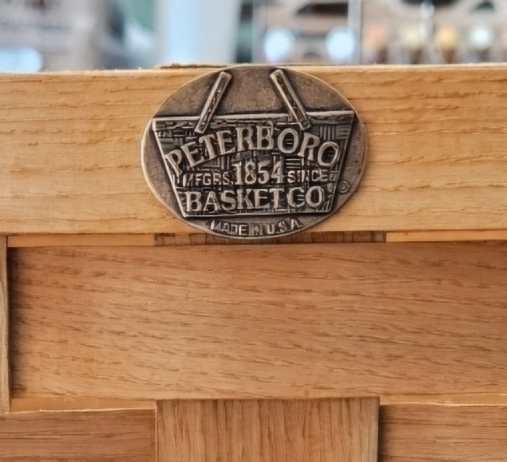 PETERBORO BEDSIDE STORAGE BASKET in HONEY New