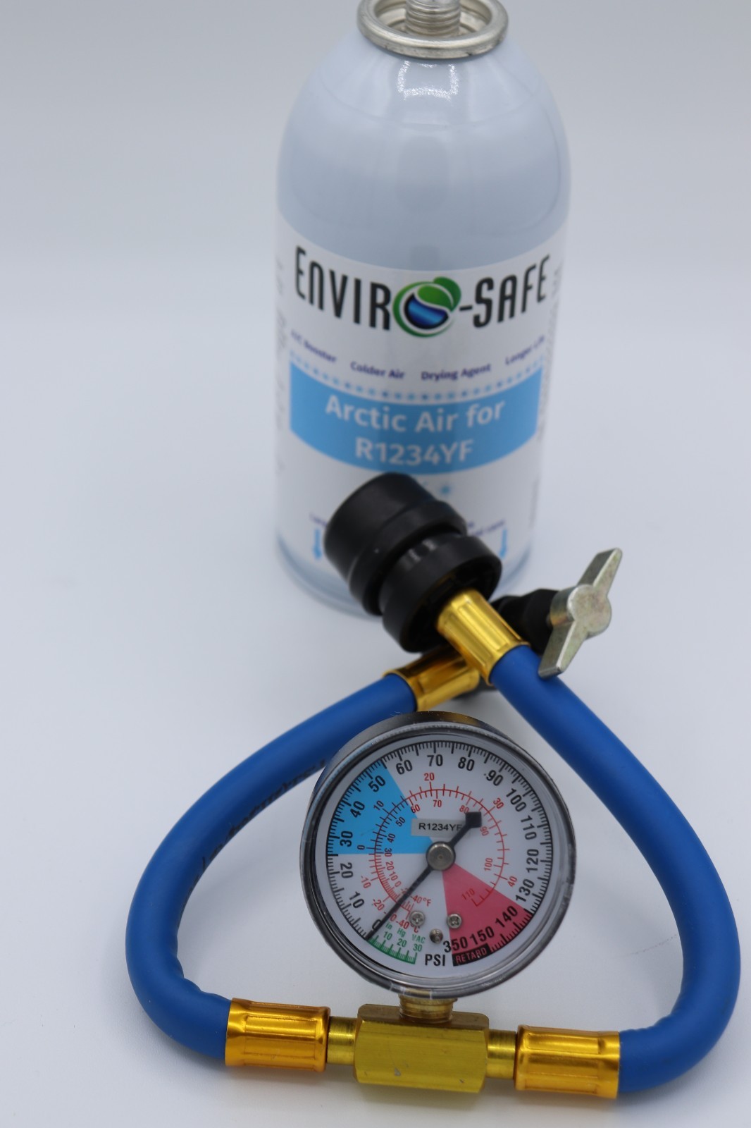 r1234YF, 1234YF Refrigerant Support, Auto AC, Arctc Air,w/ 1234YF Gauge (1 Pack)