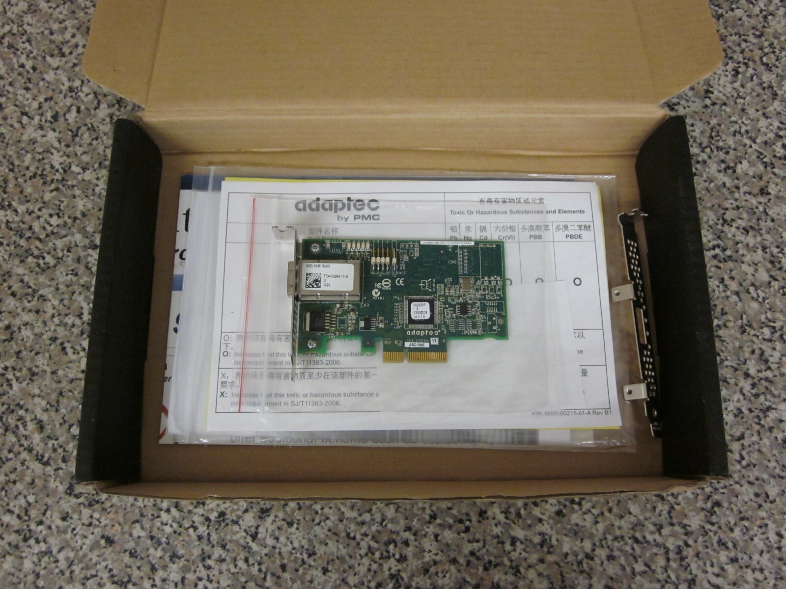 New Adaptec ASC-1045 2259500-R SATA/SAS 4-Port Serial HBA Host Bus Adapter Card