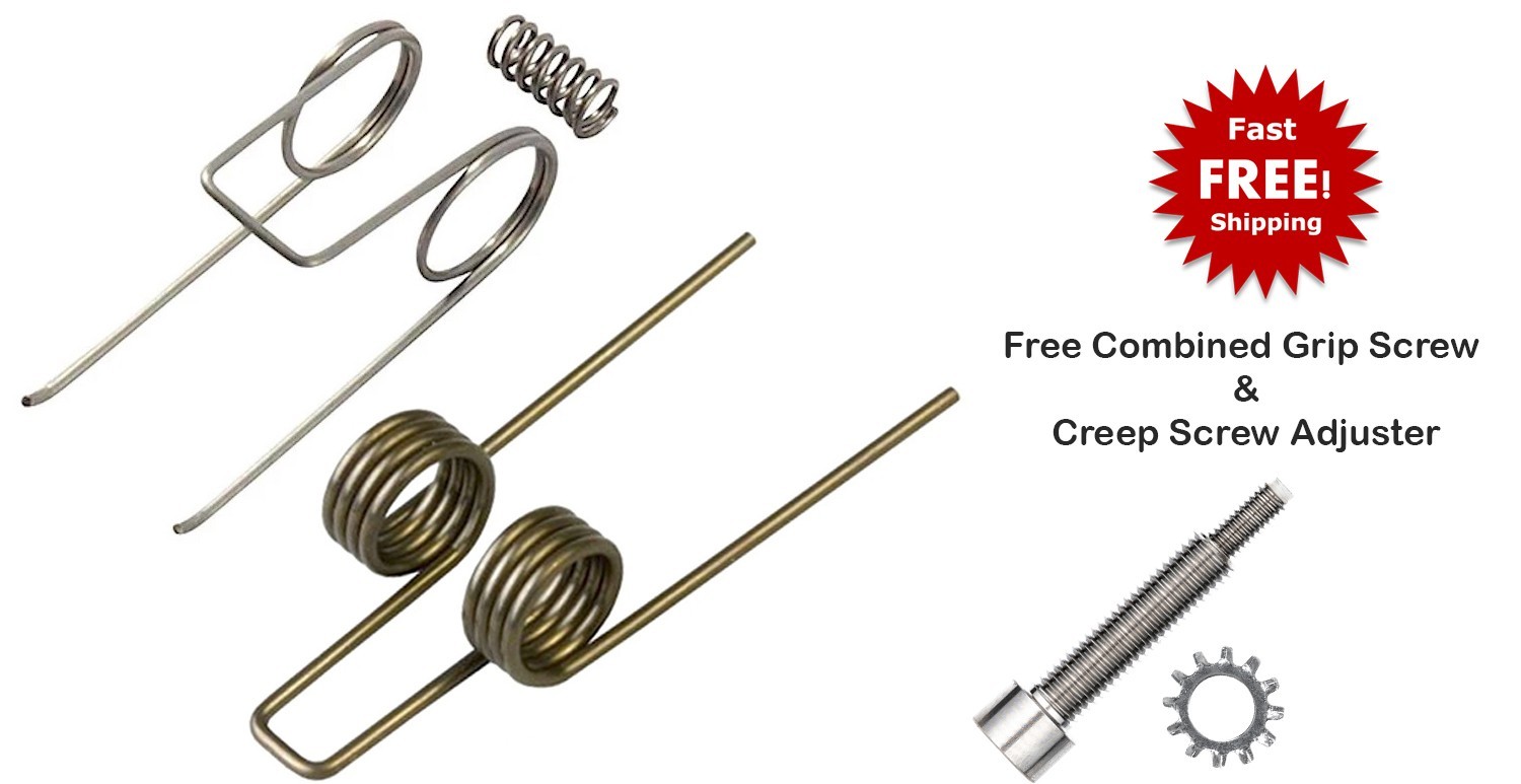 Hammer Disconnect Trigger Spring Set  + FREE Grip Screw/Creep Screw Adjuster
