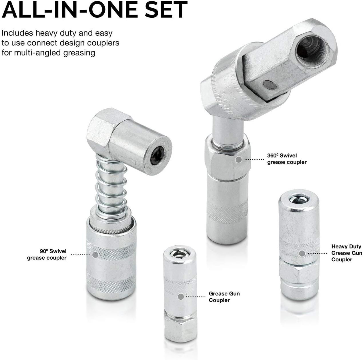 Grease Gun and Lubrication Accessory Kit Multi-Function
