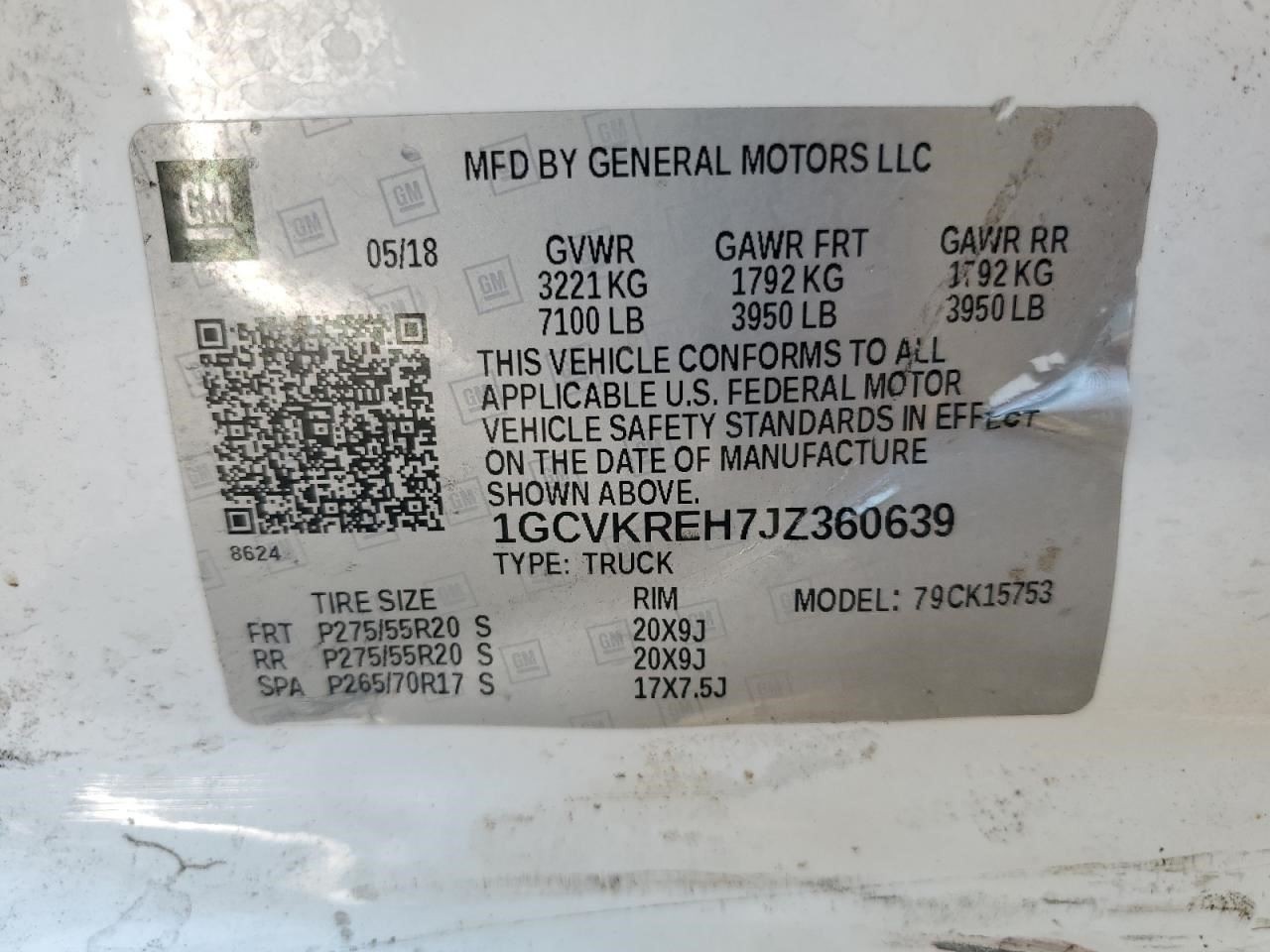 2018 - 2019 CHEVROLET CORVETTE Engine ECM Electronic Control Module 8th Digit