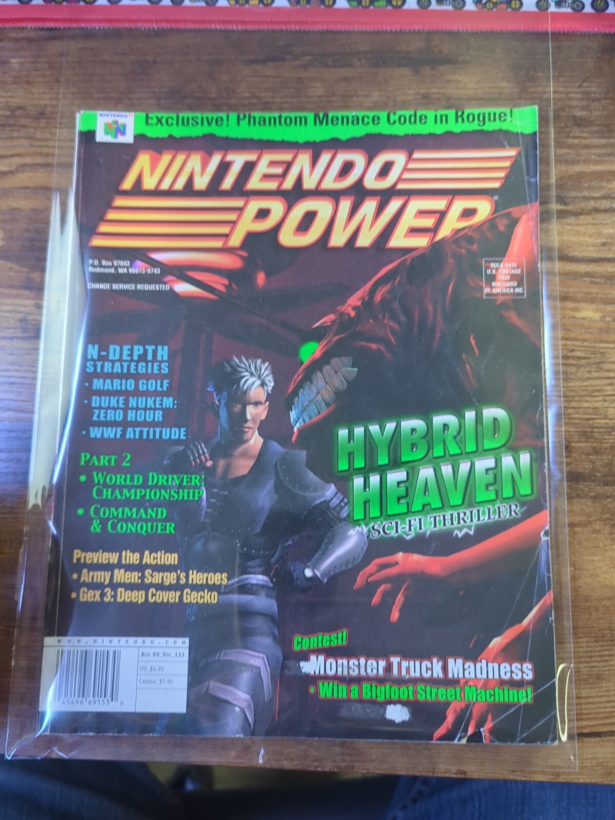 Nintendo Power Magazine Vol #123 (Aug 1999) (w/Poster, Pokémon Comic)