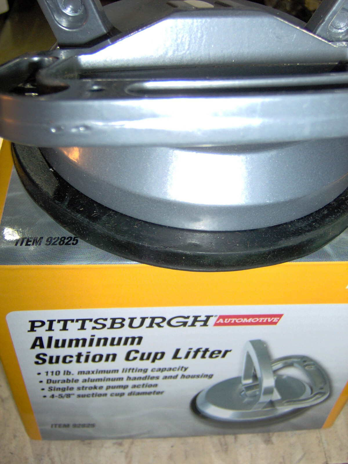 Aluminum SUCTION CUP LIFTER 110 lb 4.5" PRO Grade Grip lift puller dent puller