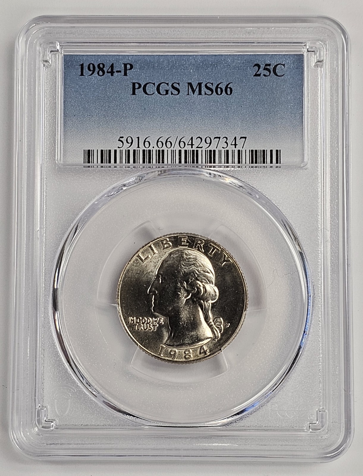 1984-P Washington Quarter MS66 PCGS