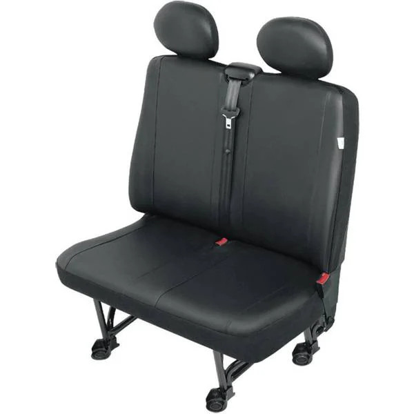 HP Autozubehör 22812 VS2 Seat Cover 1 Piece Faux Leather Black Double Seat