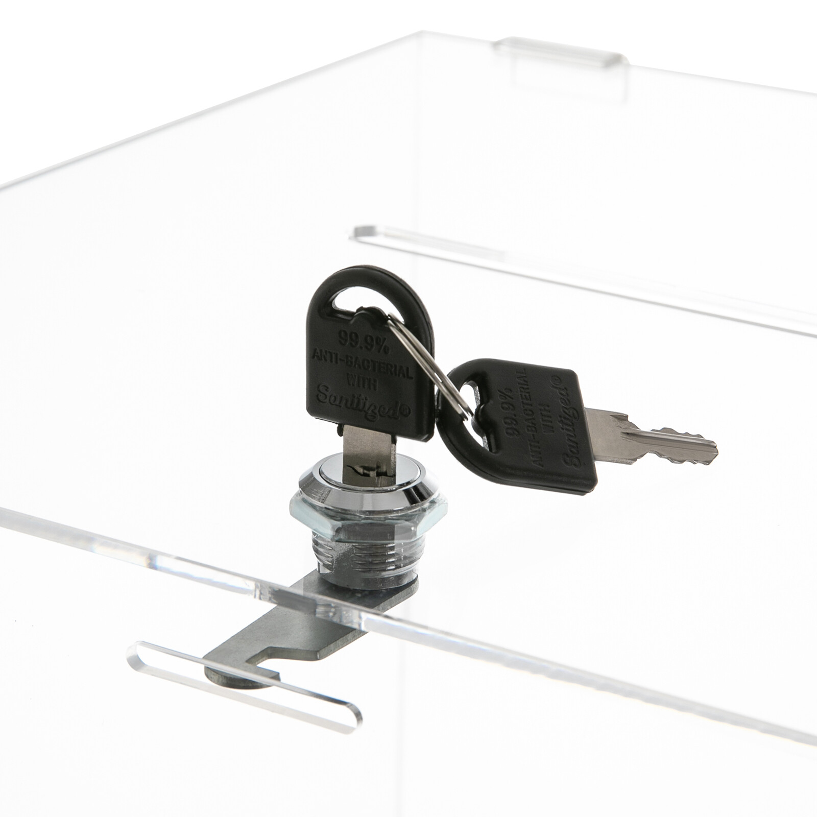 Clear Acrylic Ballot Box Practical Voting Box Lockable Ballot Box With 2 Keys
