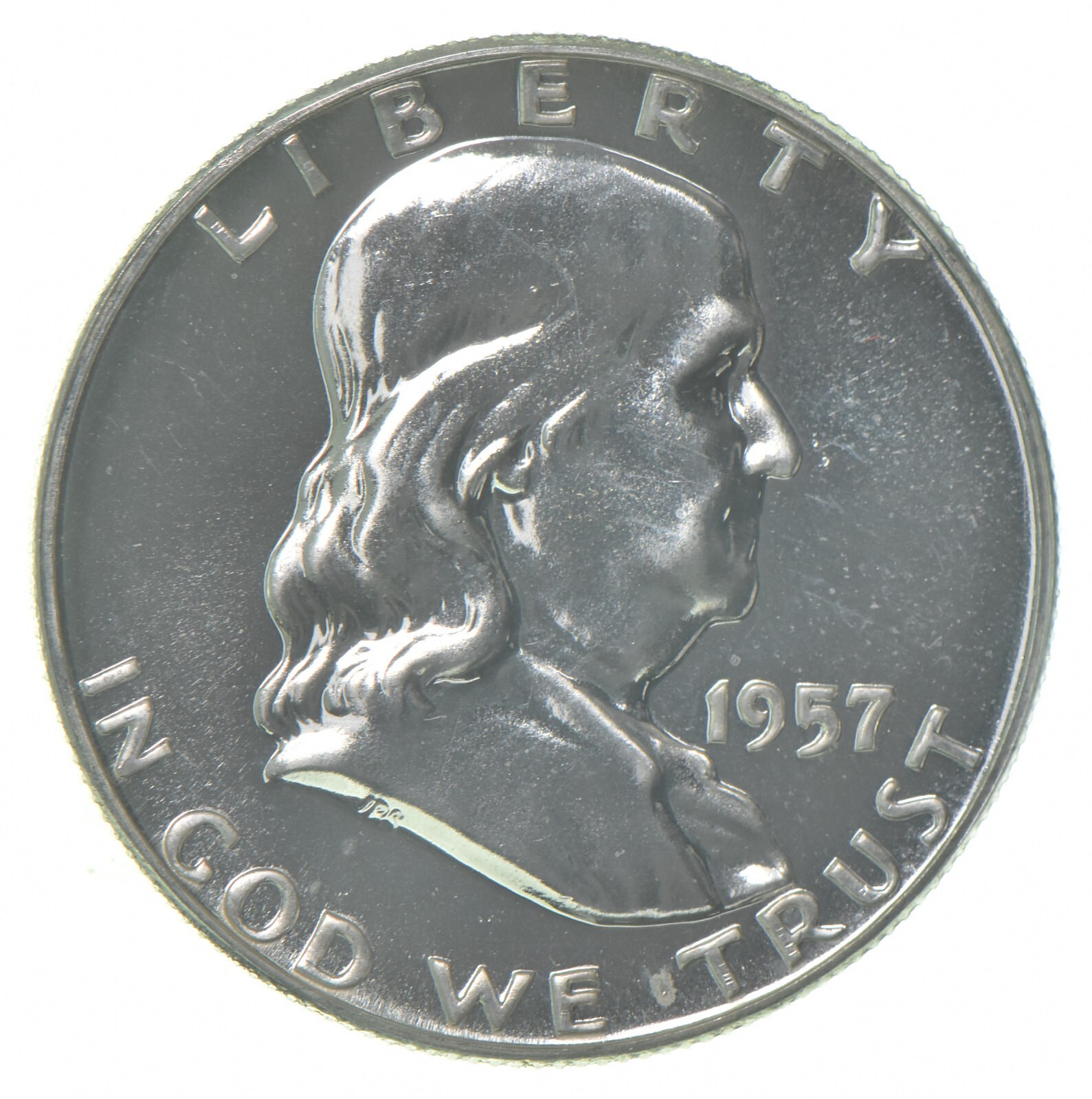 1957 Proof Franklin Half Dollar