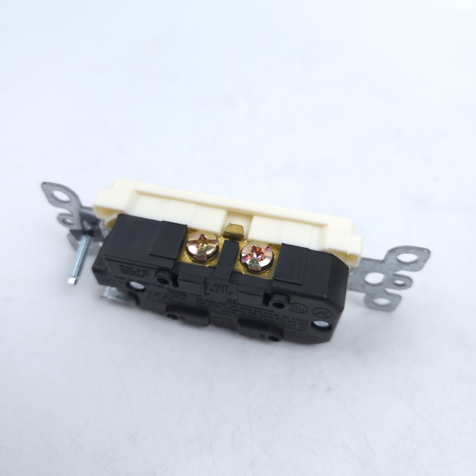 8 Pack Light Almond Decora Duplex Receptacles Outlet