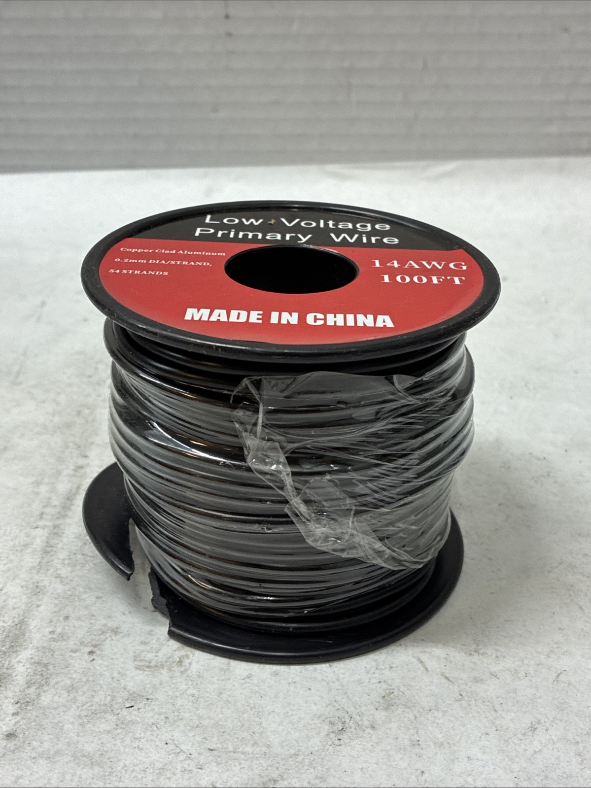 Low Voltage Primary Wire 14AWG  100FT Black