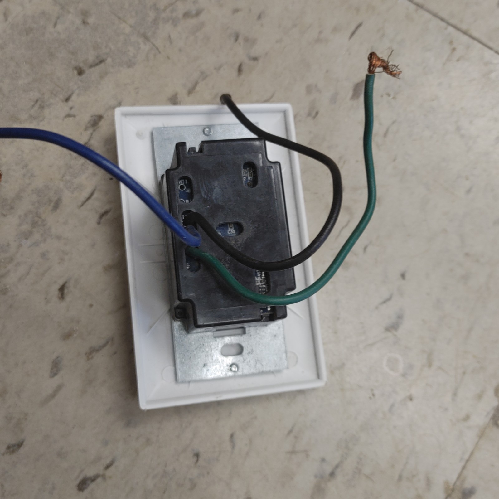 Leviton OSSMT-G Occupancy Sensor Light Switch Used Unknown Cond PIR Ultrasonic