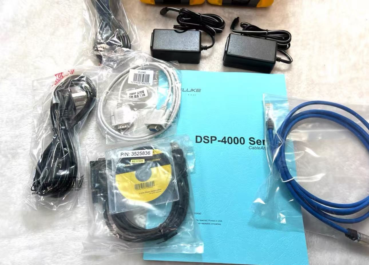 Fluke Networks DSP-4300 Cat 6 Class E Network Cable Analzyer Meter Kit