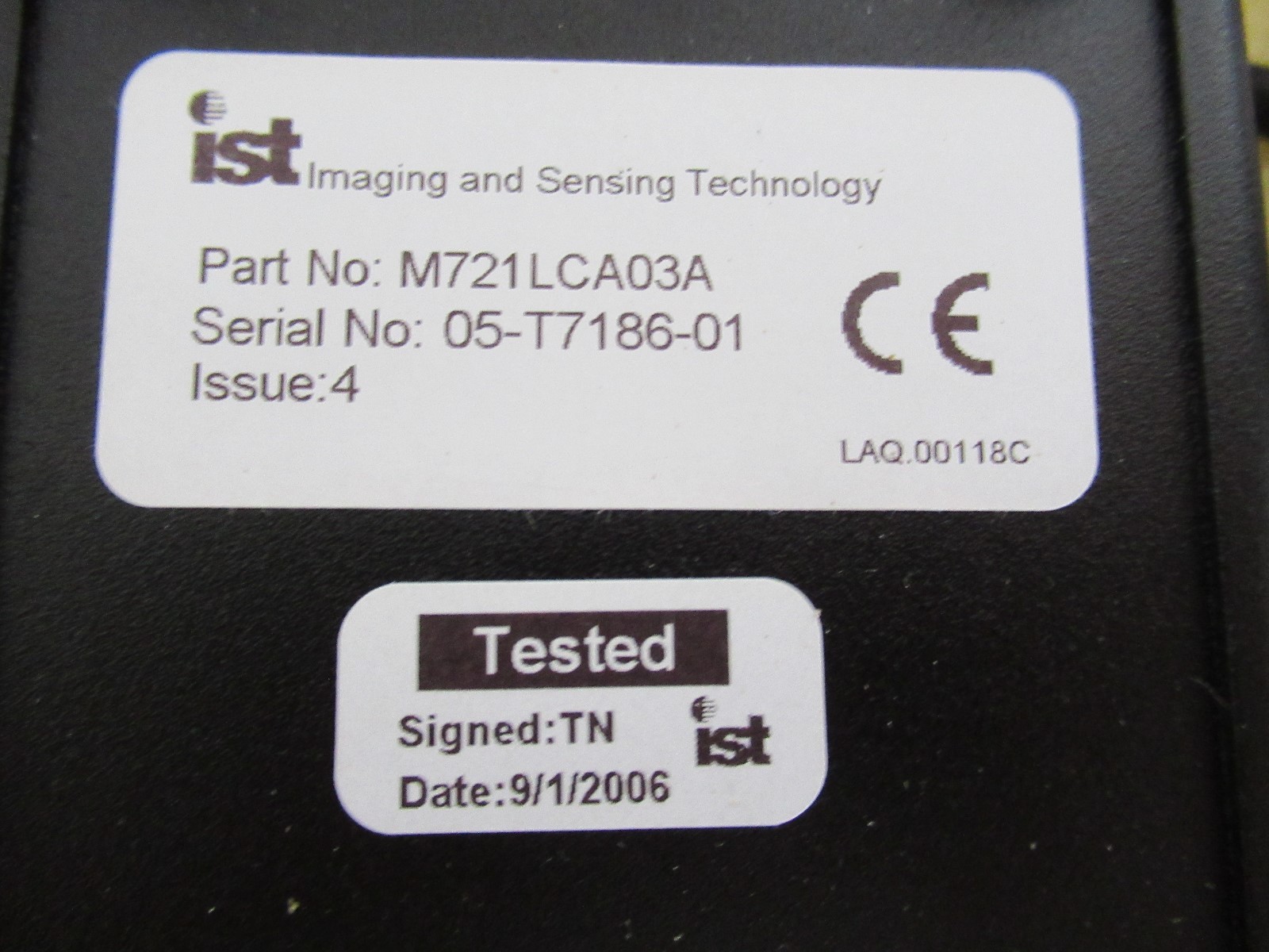 NEW IMAGING AND SENSING TECHNOLOGY CAMERA IRIS CONTROLLER M721LCA03A
