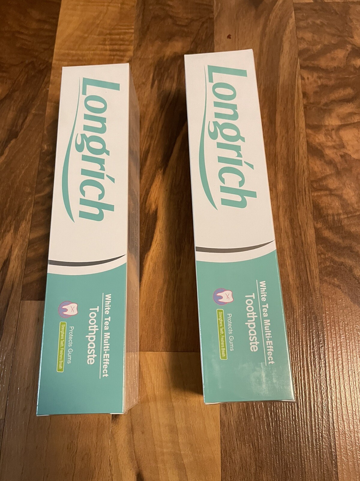 Longrich Toothpaste WhiteTea,Fluoride Free,Deep Cleaning Jumbo Size(2 Pack) 200g