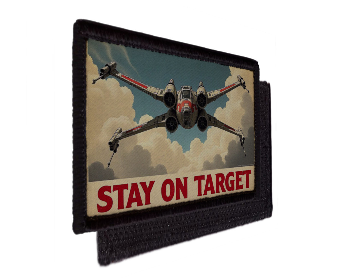 Stay On Target Xwing Jedi Rebel Star War Motivational Patch Morale Hook [sub]
