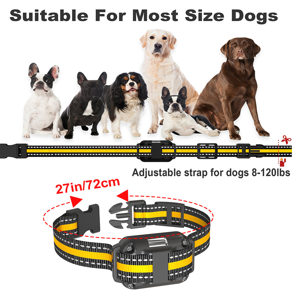 3300FT Dog Training Collar with Remote IP67 Waterproof Rechargeable Pet E-Collar