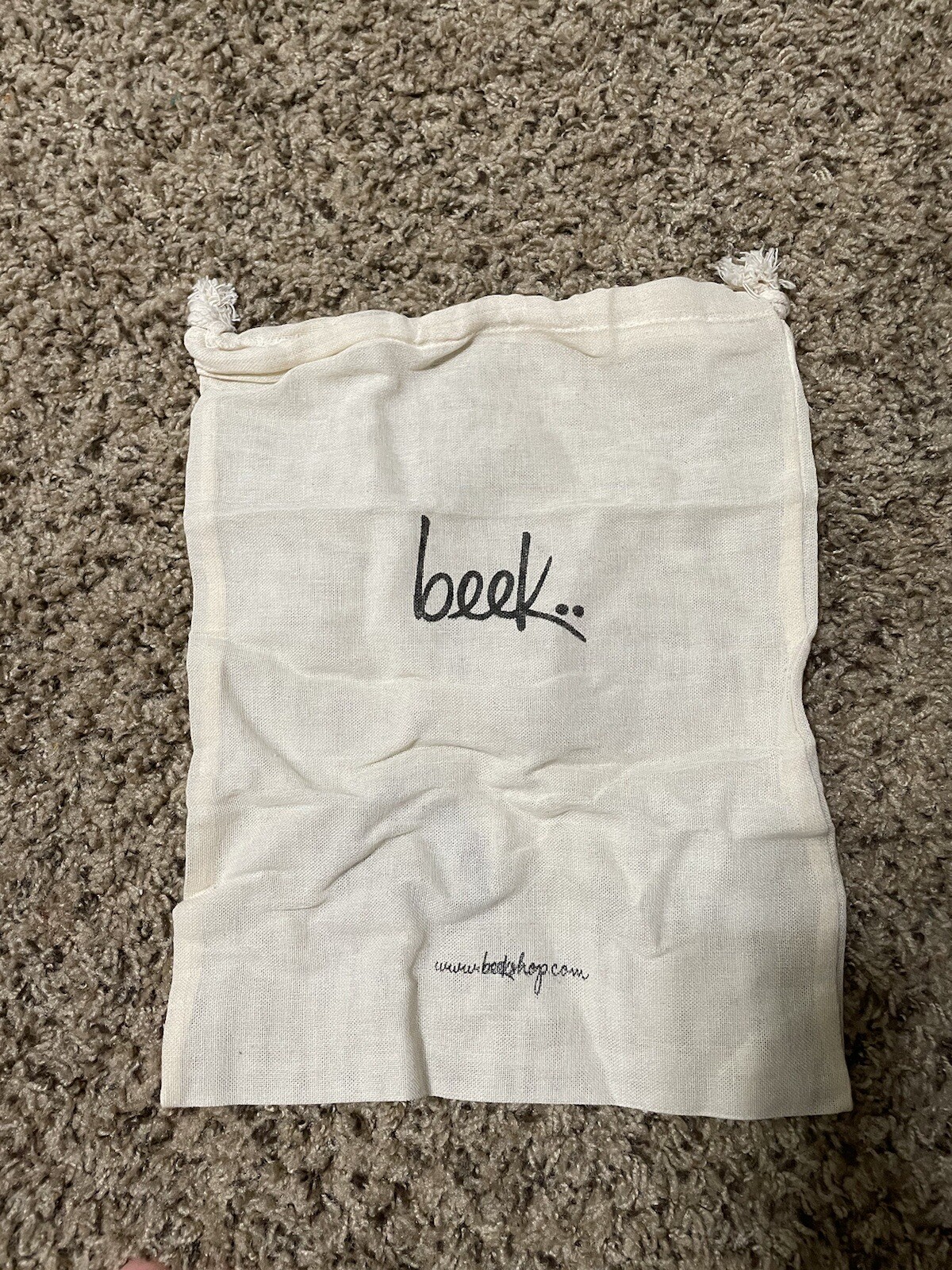 Linen or Linen Dust Bag with Drawstring Closure 13 1/2 X 10 1/2