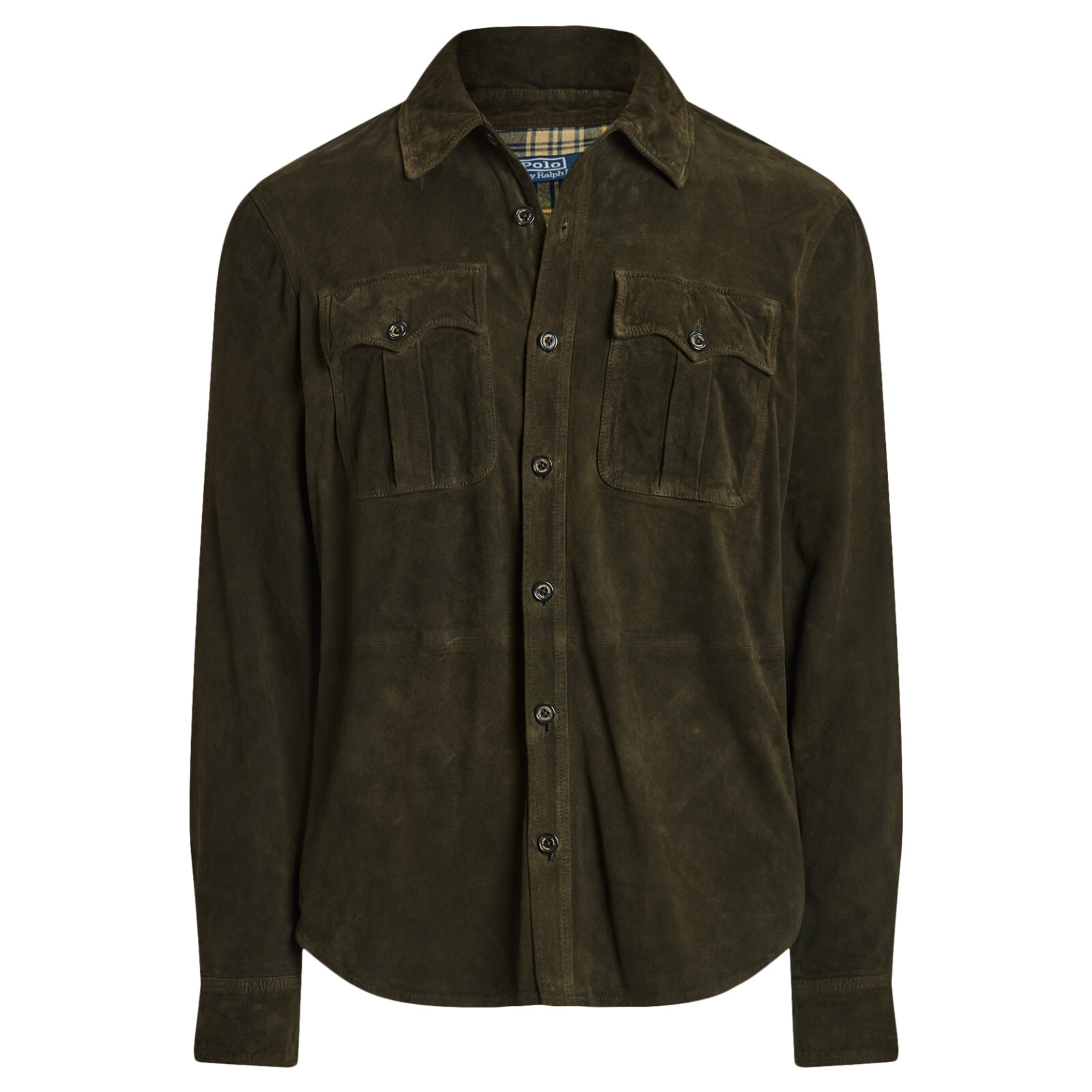 $998 NWT POLO RALPH LAUREN Men's Goat Suede Leather Utility Shirt Jacket Sz XS
