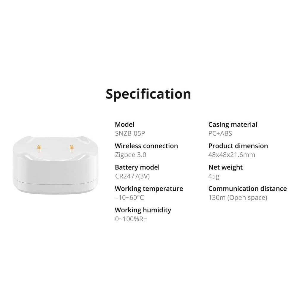 SONOFF Zigbee 3.0 Water Leak Sensor IP67 Waterproof Compatible Alexa,Google Home