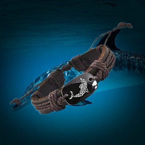 Wholesale 80 Pieces Dolphin Leather Adjustable Bracelet Dolphin Bracelet