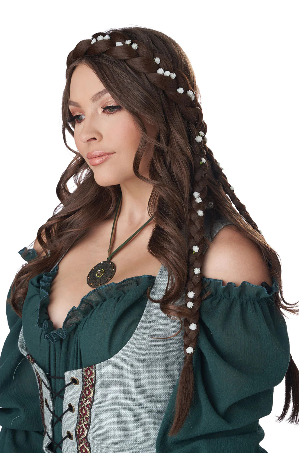 Renaissance Faire Halo Braids (Brunette)