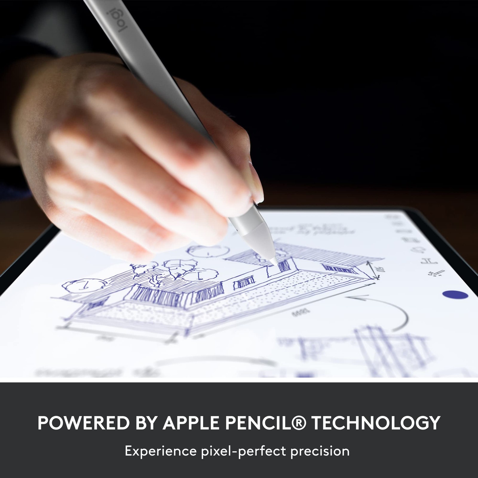 Logitech Crayon Digital Pencil (iPads with USB-C Ports) Silver (BULK PACKAGING)