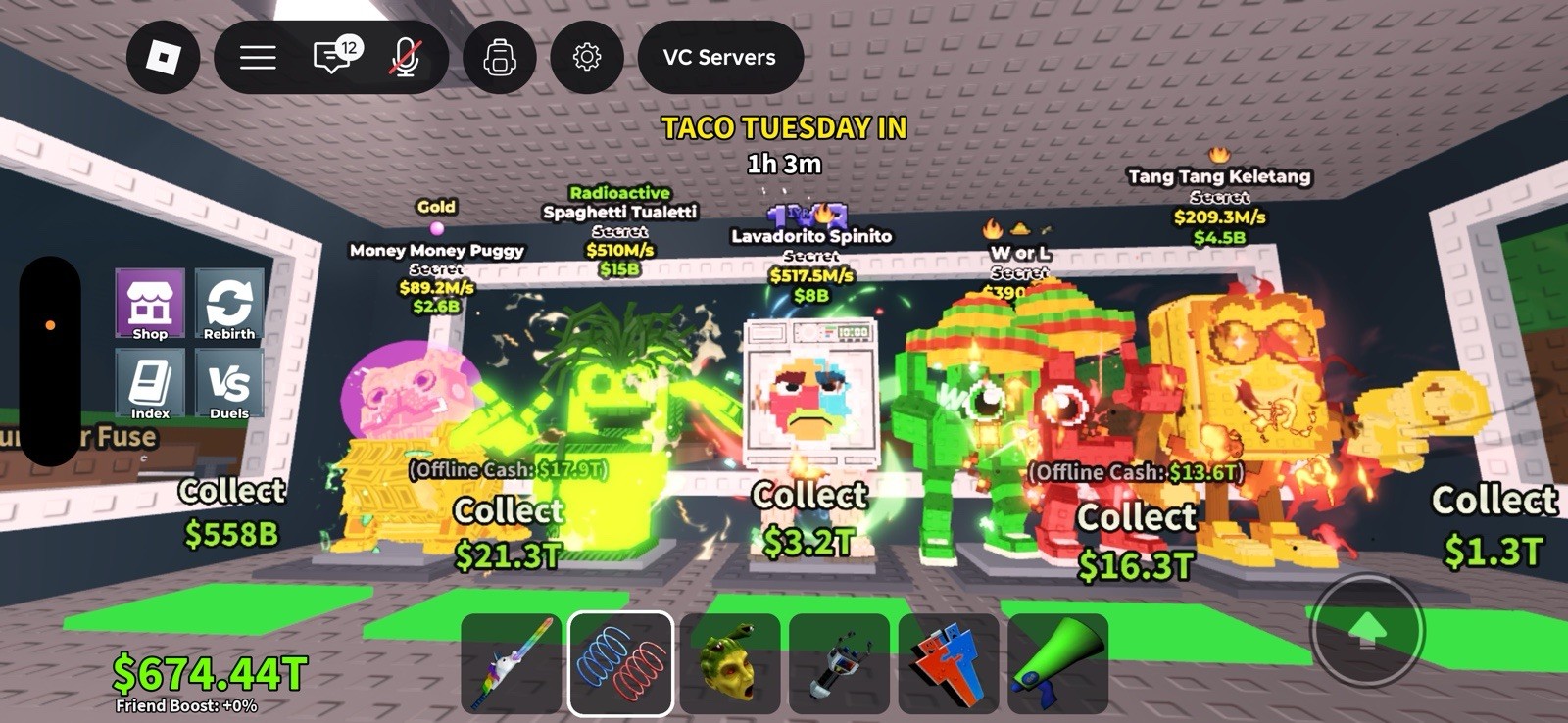 Super rare brainrots( garamas)