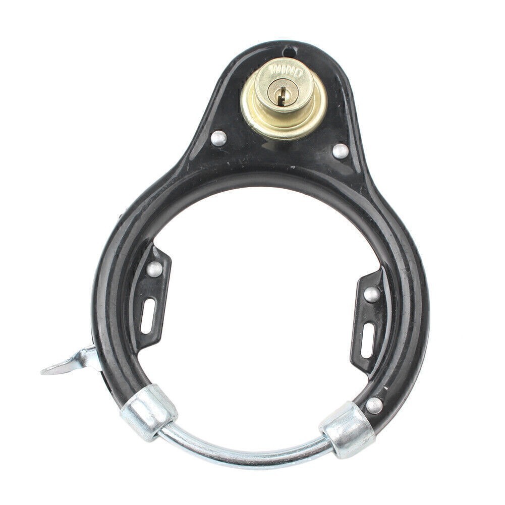 Safe Vintage Bicycle Bike Lock Pad Lock Wheel Anti-theft Set Iron Security w/key