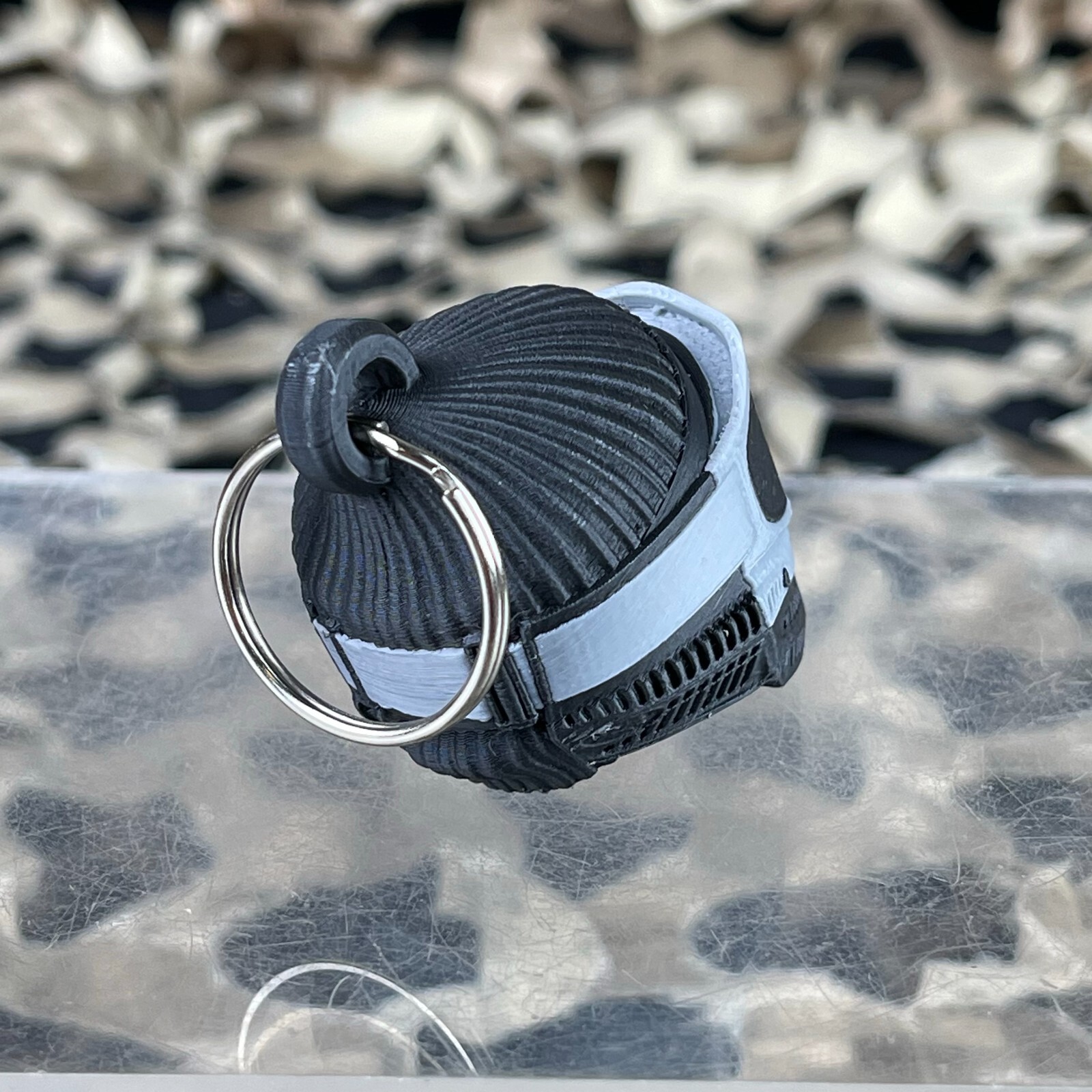 NEW Paintball DNA JT Flex Mask Keychain - Silver