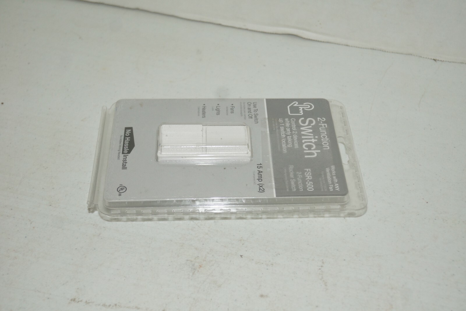 2-Function Rocker Combination Switch in White FSR-500-W7