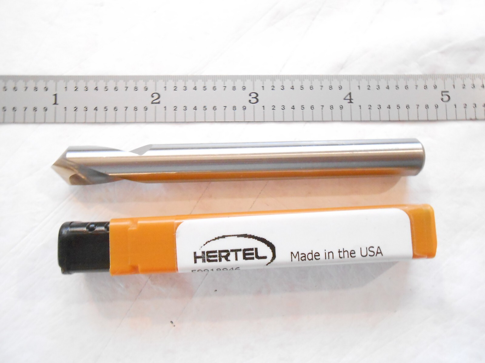 NEW HERTEL USA COBALT NC SPOTTING DRILL 3/8" DIA. X 3-1/2" OAL X 90 DEGREES