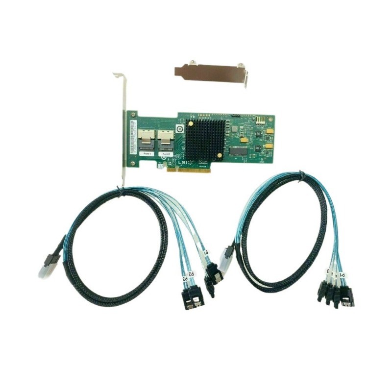 LSI 6Gbps SAS2008 HBA SAS 911-8i IT Mode ZFS FreeNAS unRAID + 2*SFF-8087 SATA US