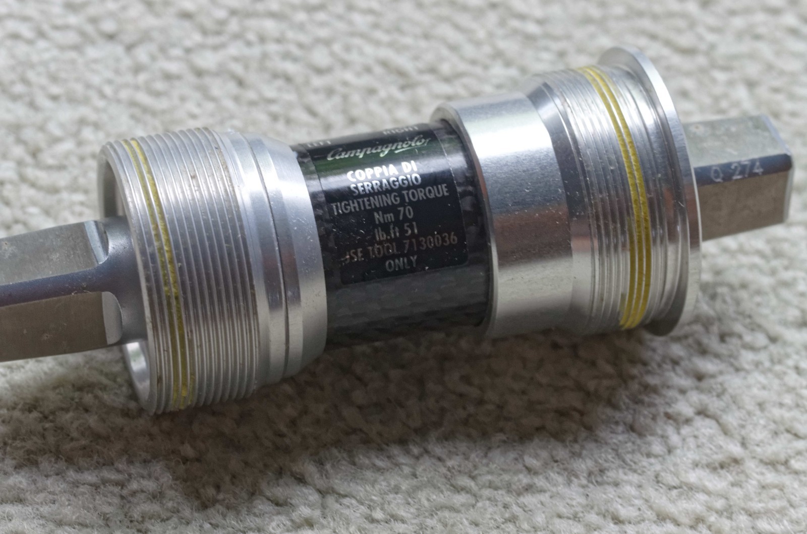 Campagnolo Record Pista bottom bracket - Italian threaded